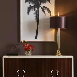 ORGAN CONTEMPORARY TABLE LAMP GOLD FINISH