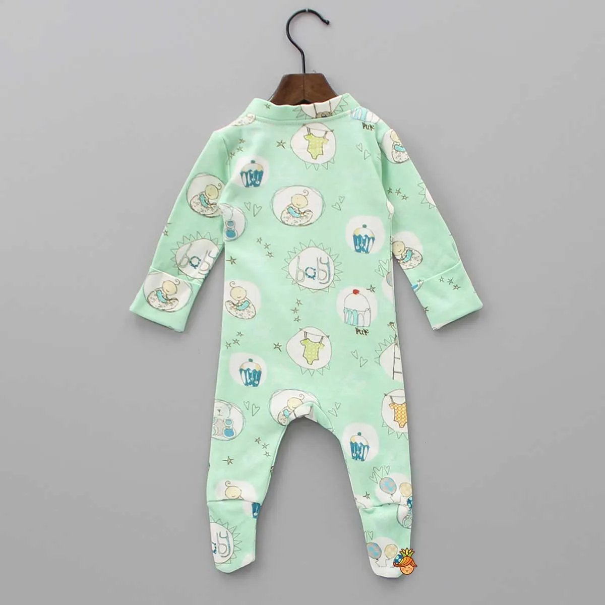 Organic Baby Love Theme Print Bodysuit