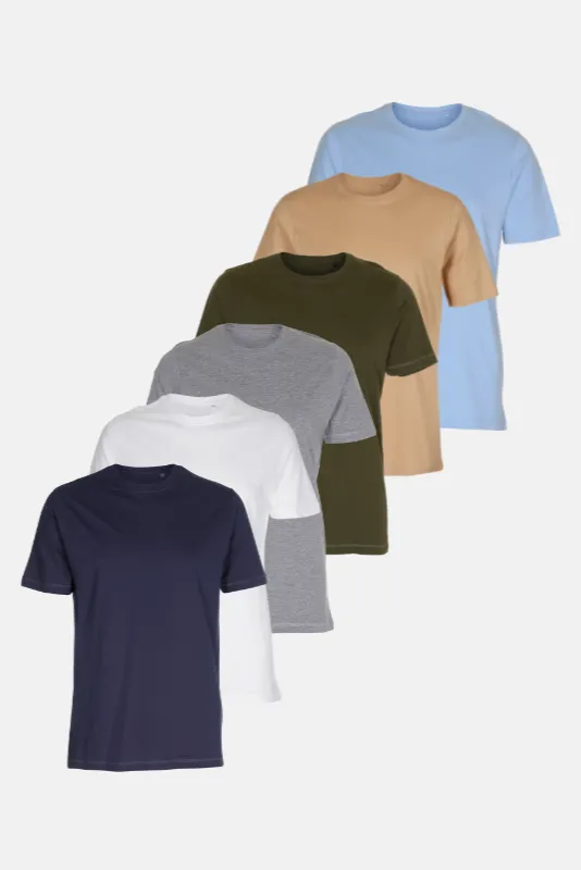 Organic Basic T-shirts - Package Deal (6 pcs.) (email)