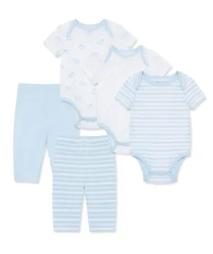 Organic Blue Onesie & Pant Set