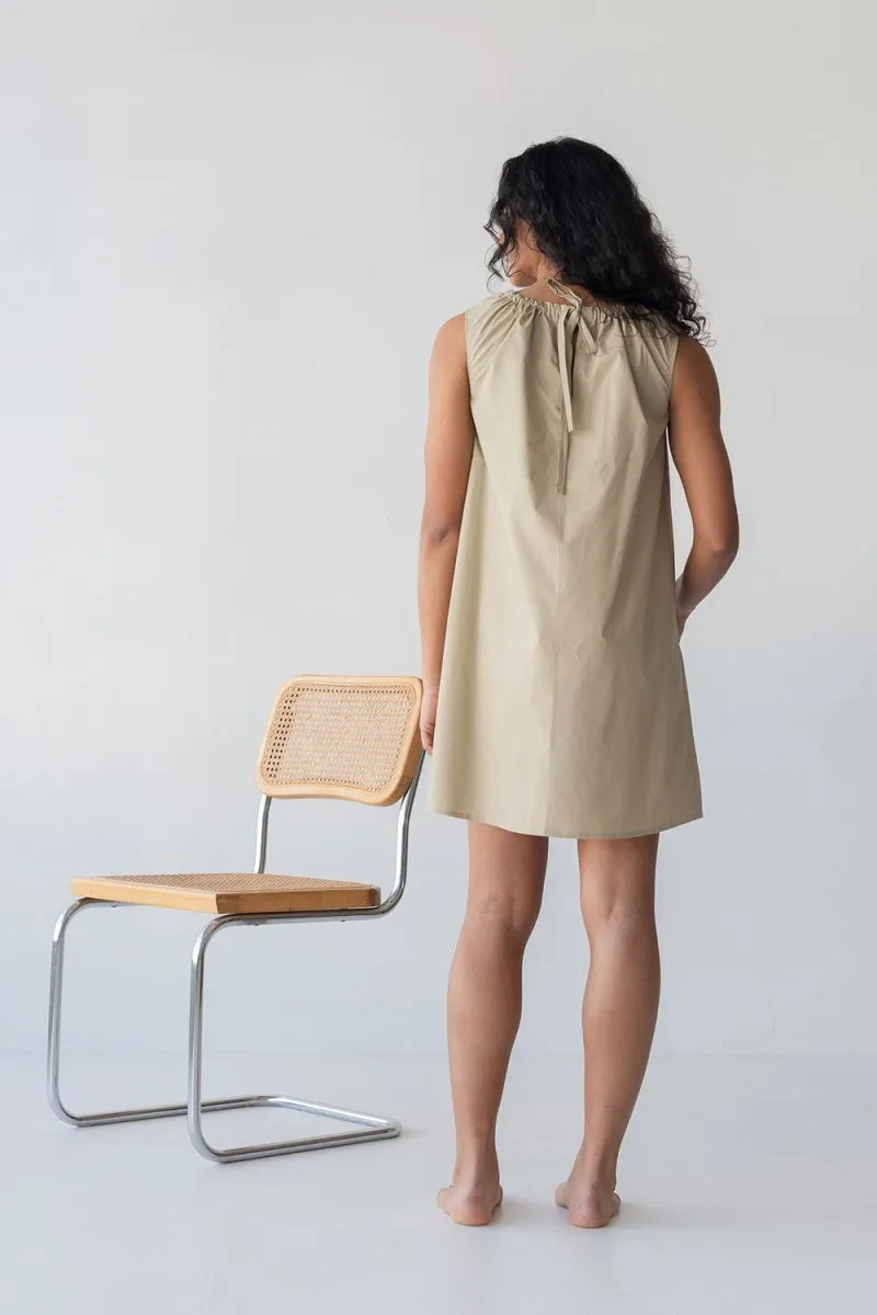 Organic Cotton Drawstring Dress