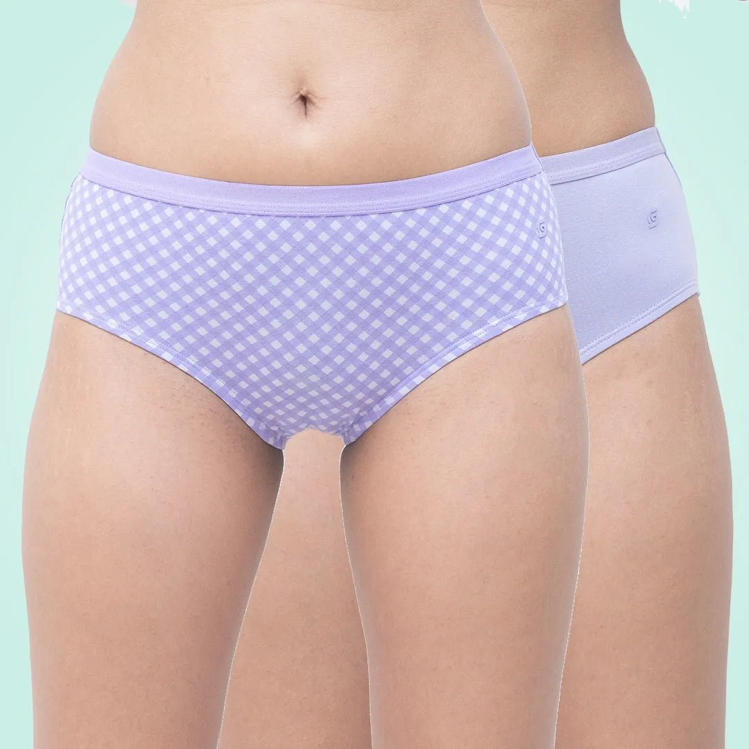 Organic Cotton Full Coverage Everyday Hipster Undies- Set of 2