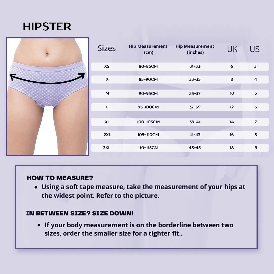 Organic Cotton Full Coverage Everyday Hipster Undies- Set of 2