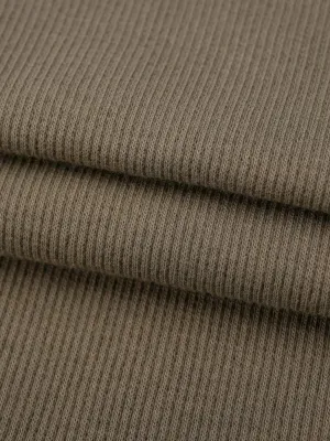 Organic Cotton Mid-Weight Stretched Rib Fabric ( KR13815 )