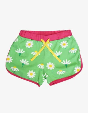 Organic Daisy Print Running Shorts