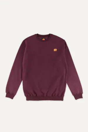 Organic Essential Sweater Burgundy