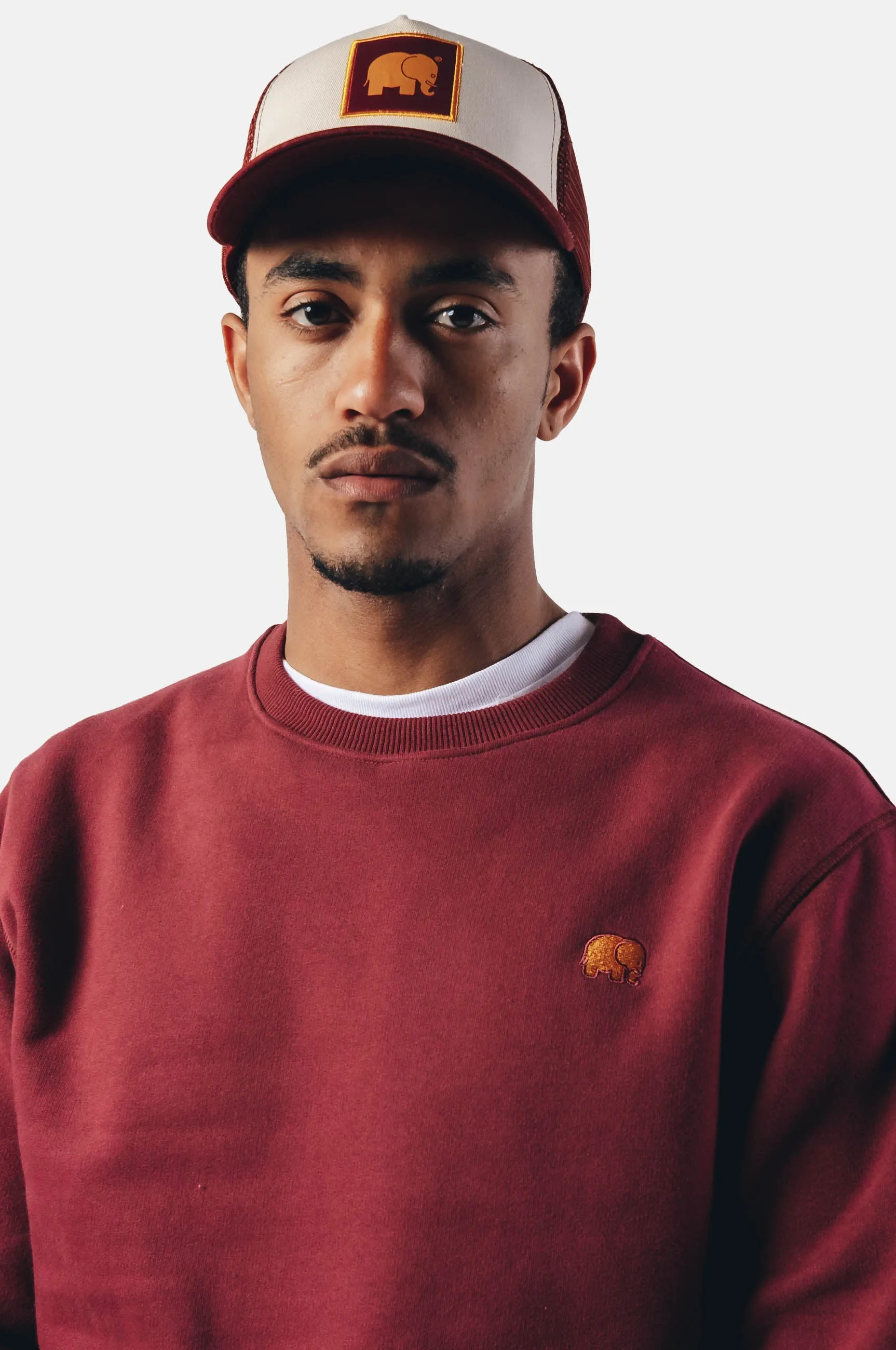 Organic Essential Sweater Burgundy