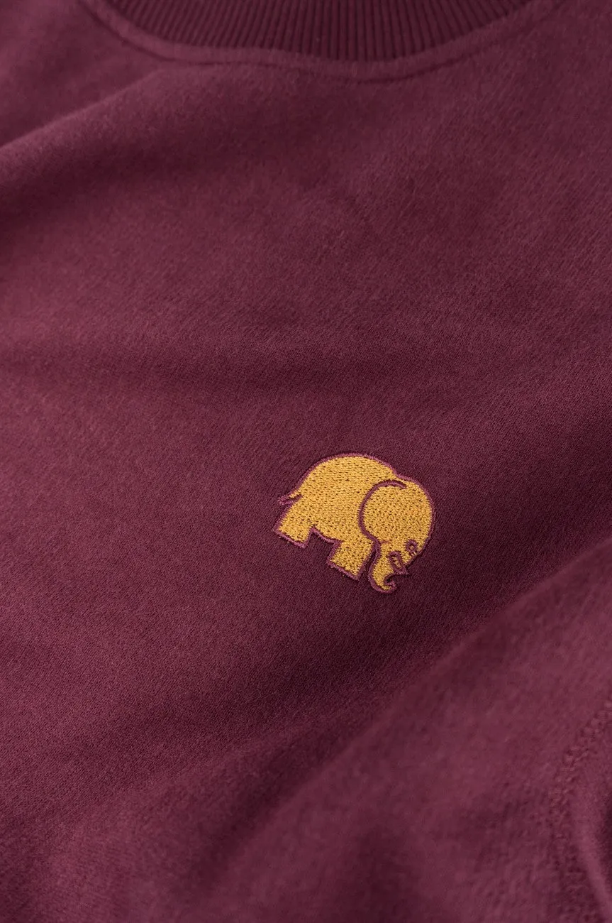 Organic Essential Sweater Burgundy