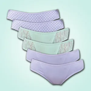 Organic Everyday Bikini Undies (6pc)