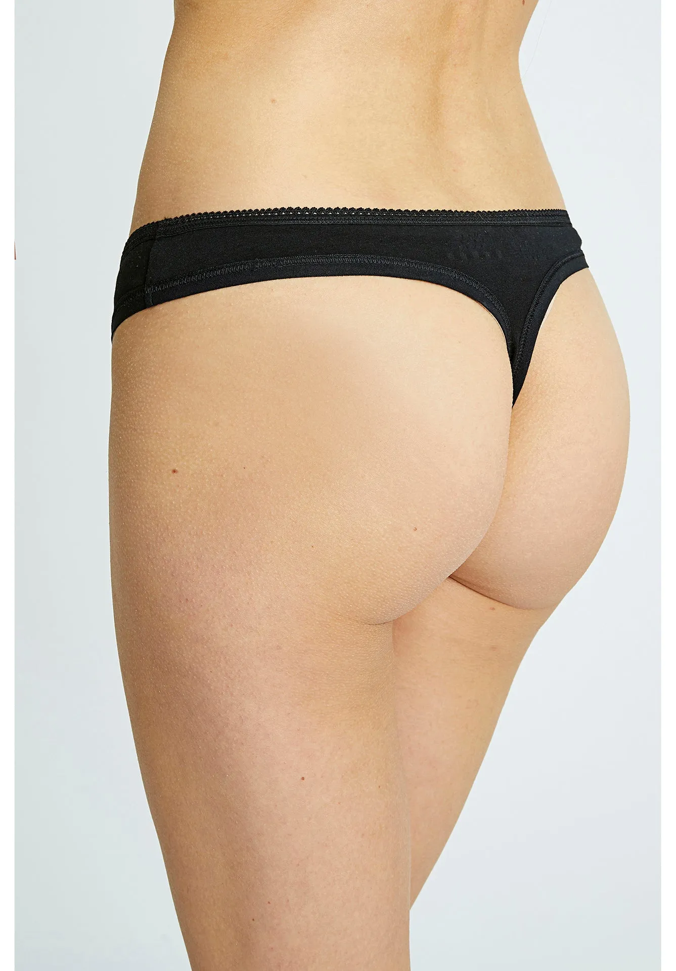 Organic Thong - Black