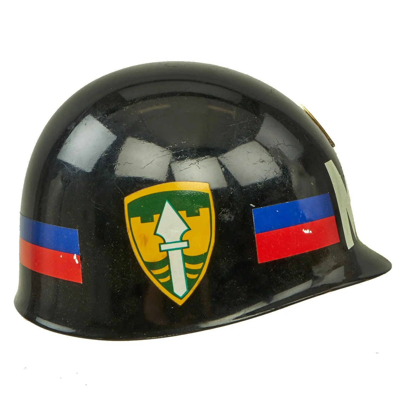 Original & Reproduction WWII & Post War Collector's Set - Helmets, Goggles, Gas Mask & Knife