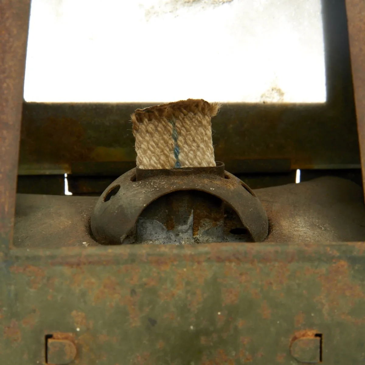 Original German WWI Trench Oil Lantern found in Belgium