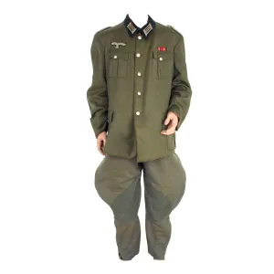 Original German WWII Heer Army Medical Officer M36 Uniform Set - Tunic and Trousers