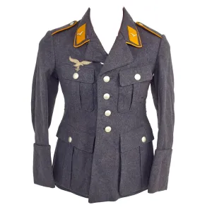 Original German WWII Luftwaffe Fight Branch Airman's Enlisted Flight Blouse Fliegerbluse Tunic - LBA Marked