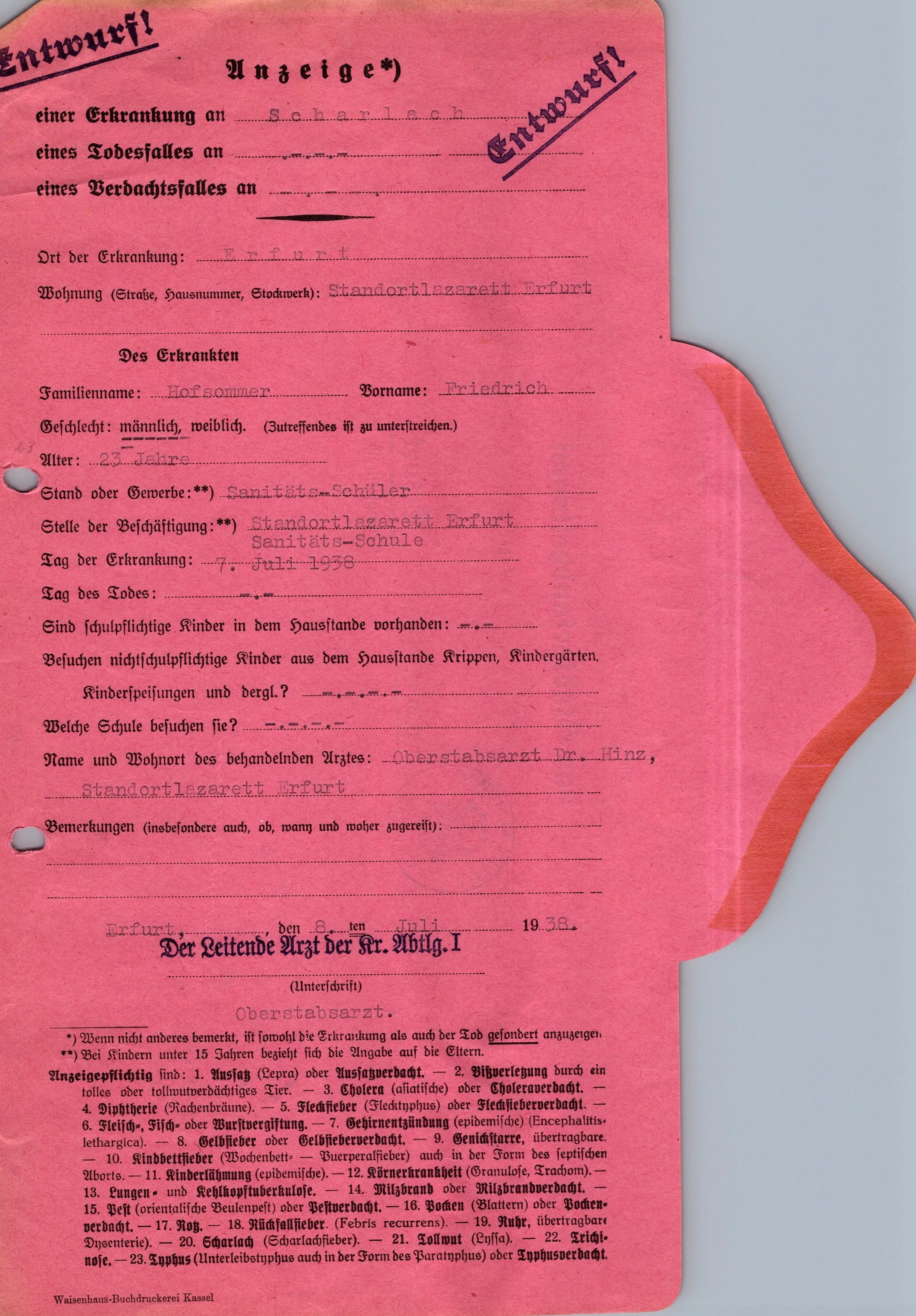 Original German WWII Massive Award & Document Grouping of Sanitäts-Feldwebel Friedrich Hofsommer of Panzerjäger - Abteilung 15