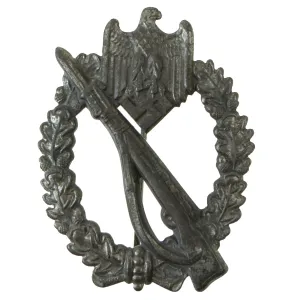 Original German WWII Silver Grade Infantry Assault Badge by Brüder Schneider A.G, Wien - Featured in Sascha Weber Book