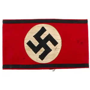 Original German WWII SS Member's Wool & Rayon Multi-Piece Armband