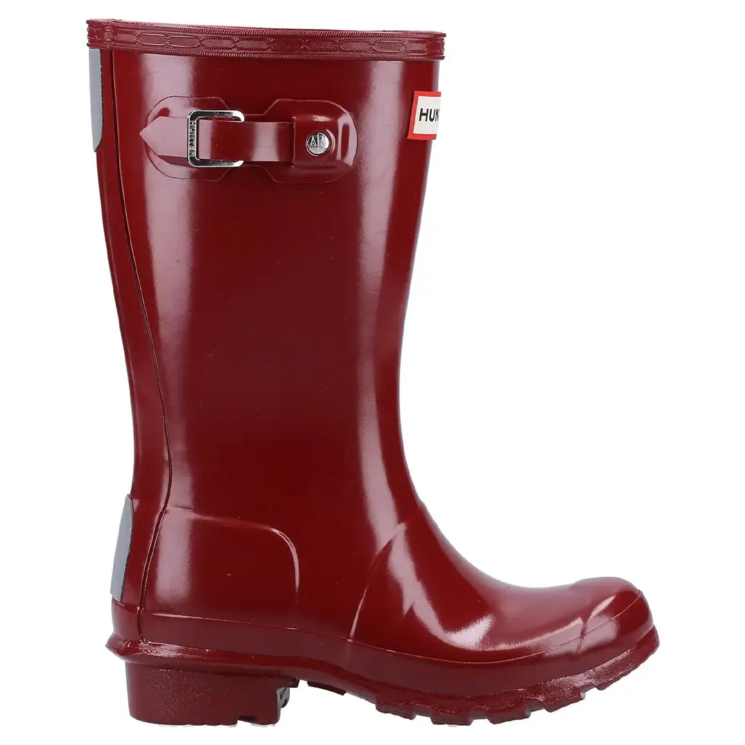 Original Gloss Children's Wellington Boots - Fall Red by Hunter