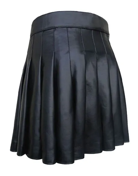 original kilt in black leather