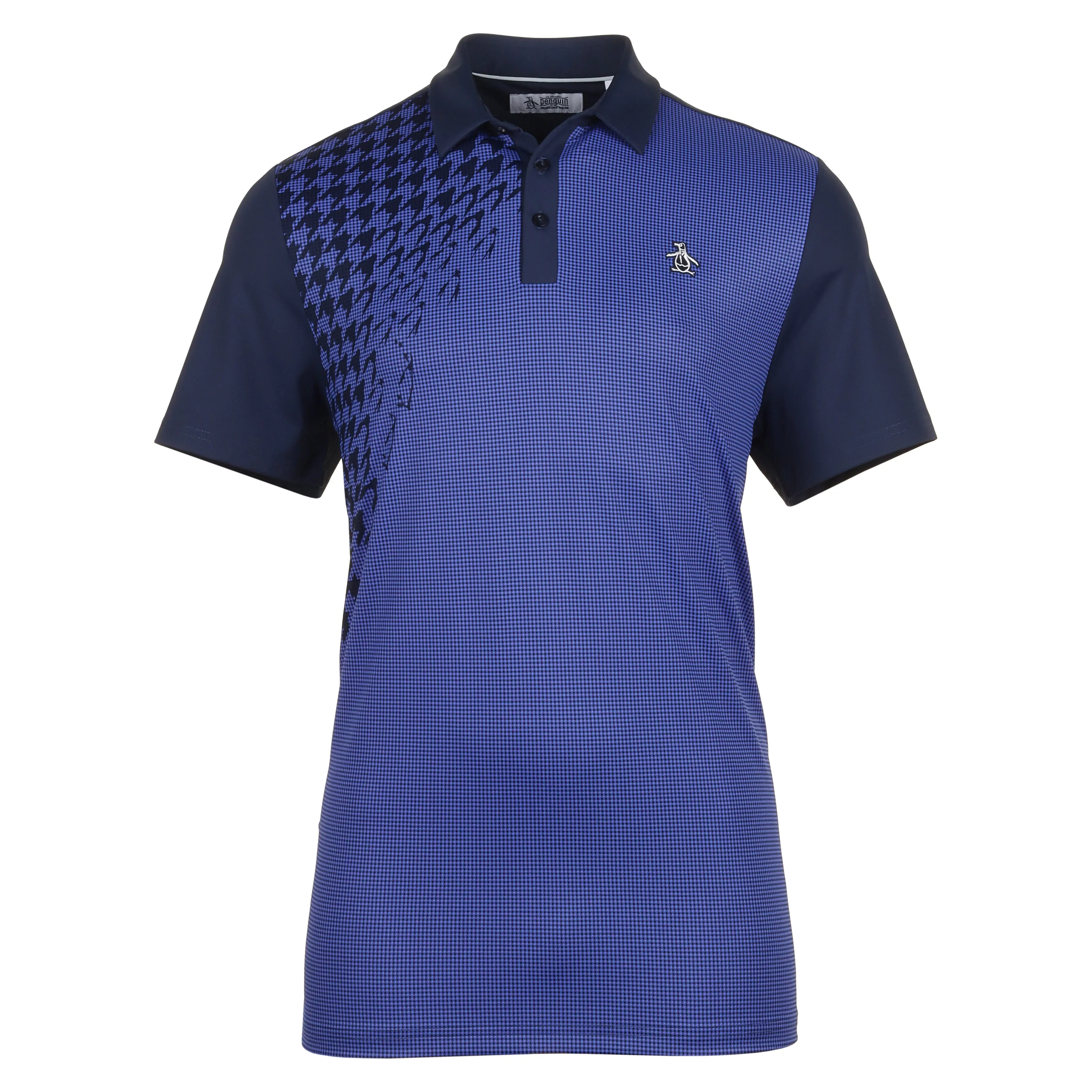 Original Penguin Golf Asymmetrical Pete Gingham Polo Shirt