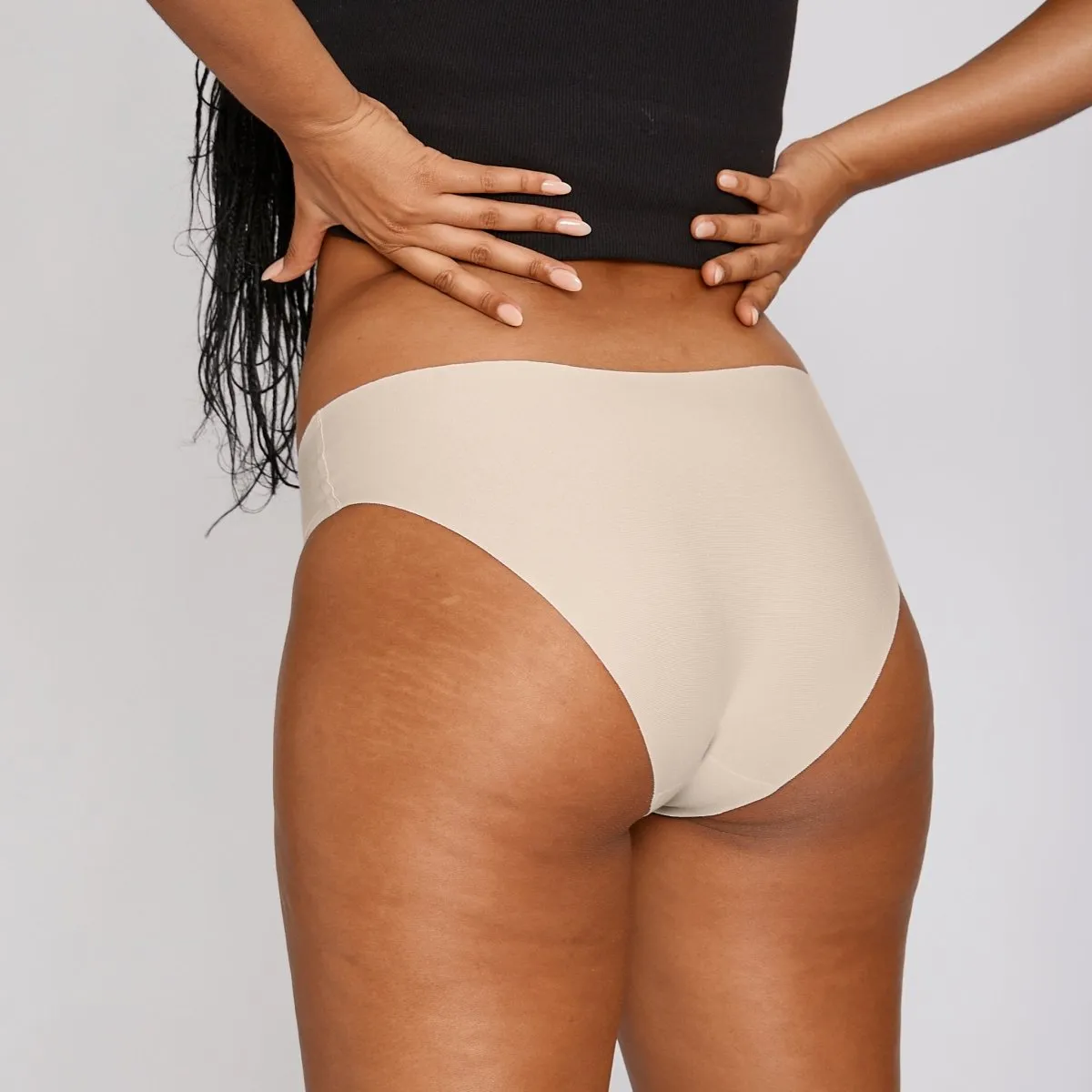 Original-Rise Bikini Brief - Seamless Cotton - Buttermilk