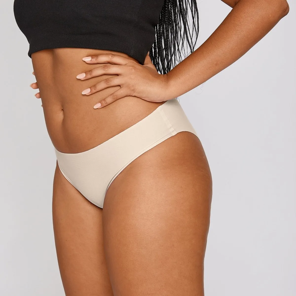 Original-Rise Bikini Brief - Seamless Cotton - Buttermilk