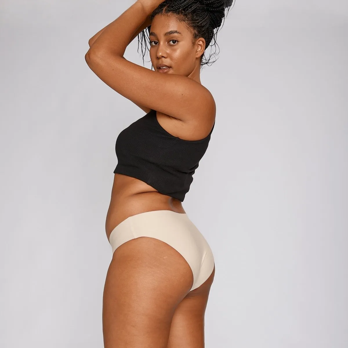 Original-Rise Bikini Brief - Seamless Cotton - Buttermilk