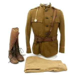 Original U.S. WWI 25th Aero Squadron Named Pilot Uniform Set - Lt. Walter Rahman