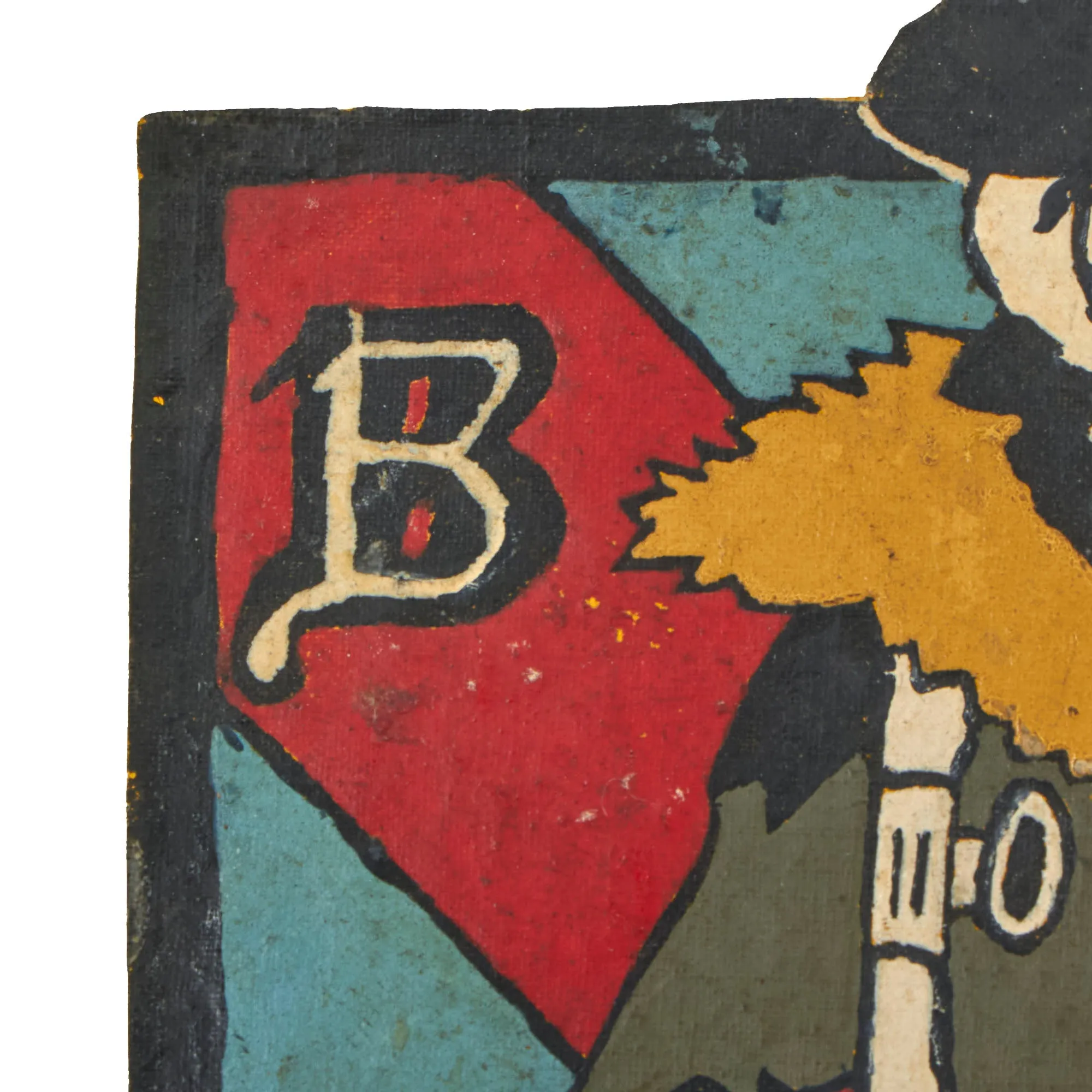 Original U.S. WWII 5th Bombardment Group (5th BG) "Bomber Barons", 23rd Bomb Squadron A-2 Leather Jacket Painted Patch