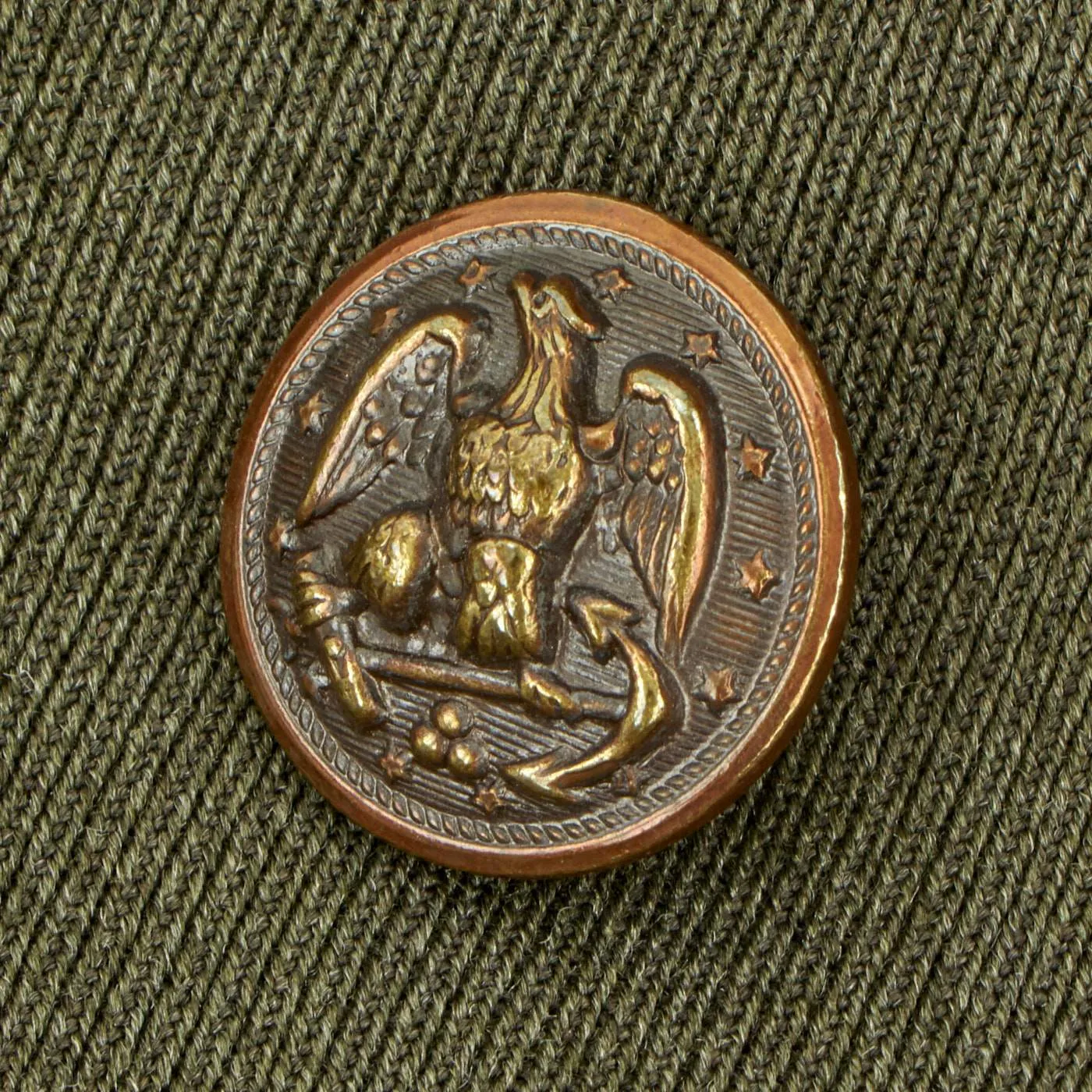 Original U.S. WWII Navy Chief Petty Officer Winter Working Uniform Jacket with Bullion Aviation Insignia - As Seen In Book