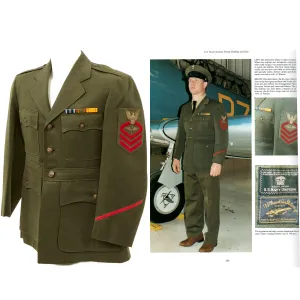 Original U.S. WWII Navy Chief Petty Officer Winter Working Uniform Jacket with Bullion Aviation Insignia - As Seen In Book