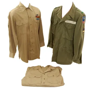 Original U.S. WWII - Vietnam War Era US Army Airborne Uniform Lot of 3 Jackets - 82nd Airborne, 11th Airborne, 187th Airborne Divisions