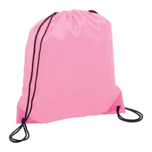 Oriole Polyester Drawstring Bag - Pink