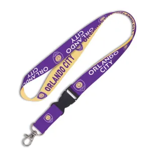 Orlando City SC WinCraft Two Tone Purple Gold Snap Clasp Lanyard