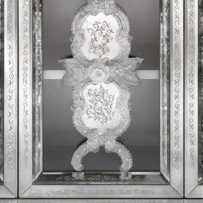 Ornate Venetian Mirrored Cupboard