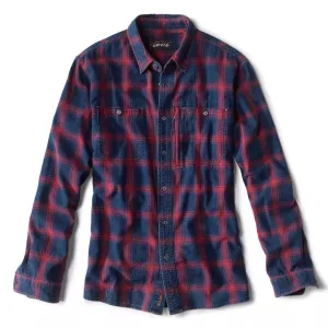 Orvis Indigo Tech Plaid Shirt