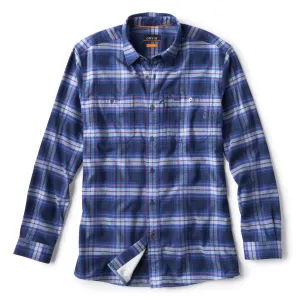 Orvis Men's Flat Creek Tech Flannel Shirt / True Navy