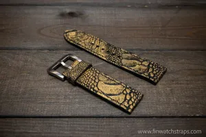 Ostrich legs leather watch strap