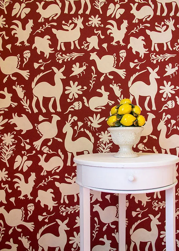 Otomi Folk Art Wall Stencil