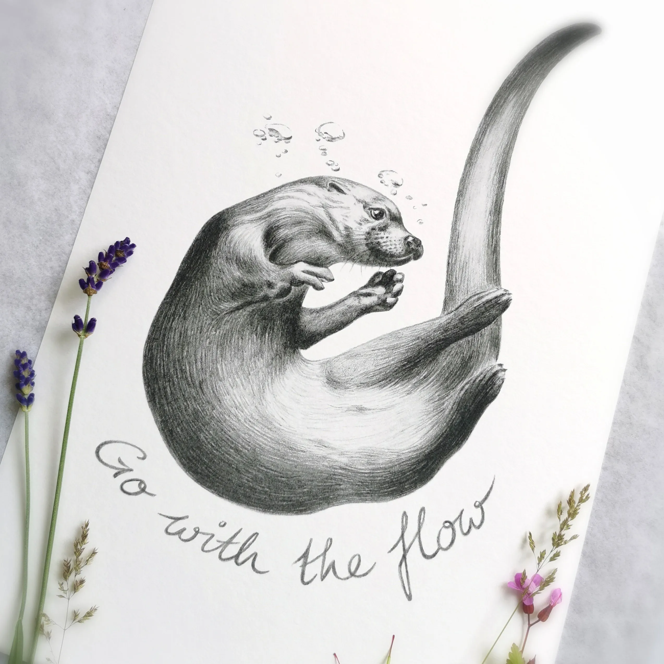 Otter Art Print