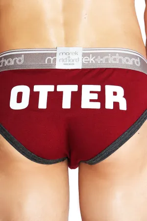 Otter Bikini Brief- Burgundy