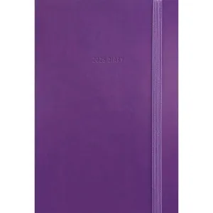 Otter House Fashion Diary Purple Soft Touch Pocket Diary 2025