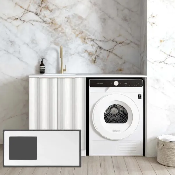 Otti Bondi White 1300mm Laundry Cabinet Set