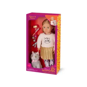 Our Generation 18 Inch Doll With Pet Melena & Mittens