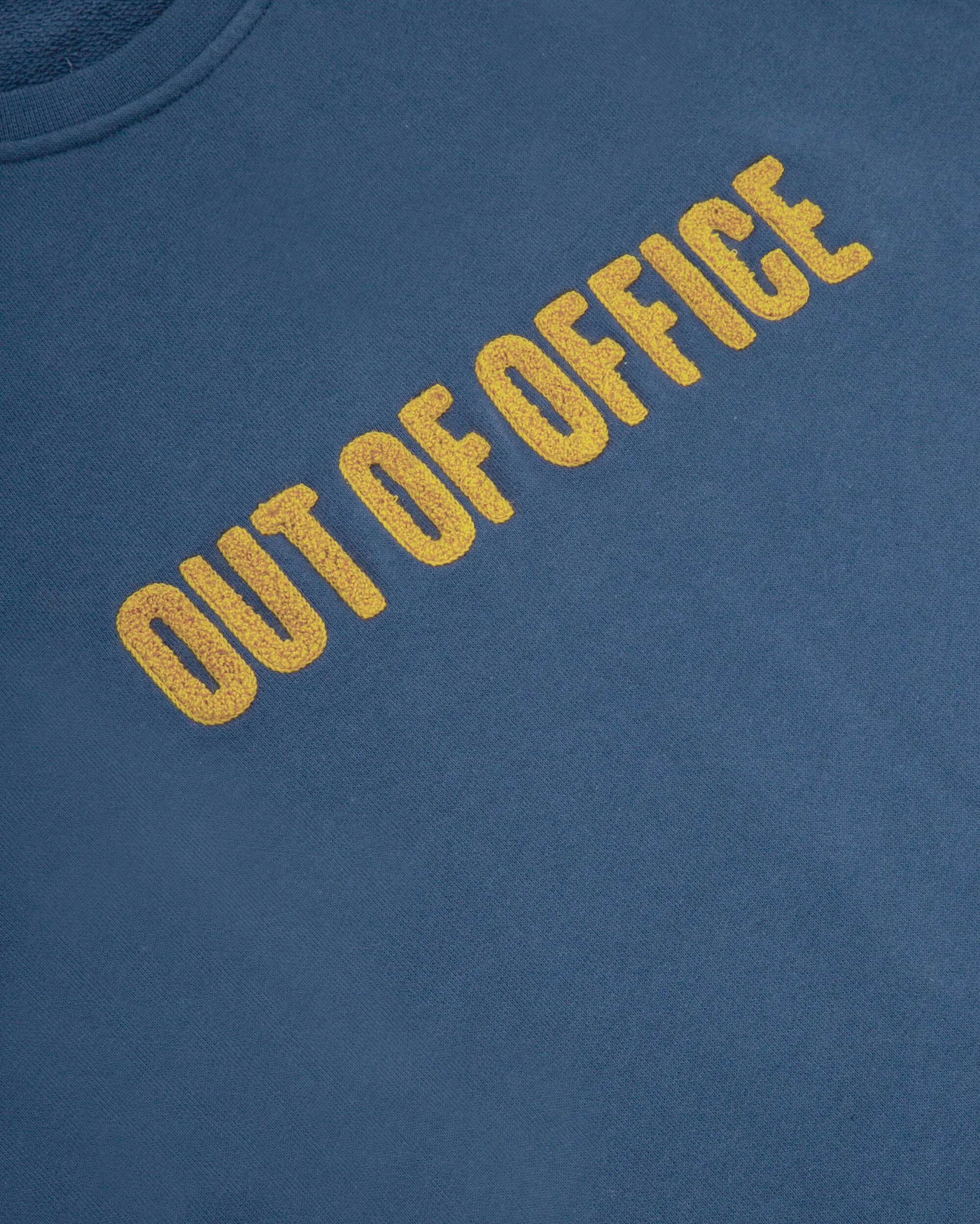 Out of Office Cotton Sweatshirt Blue