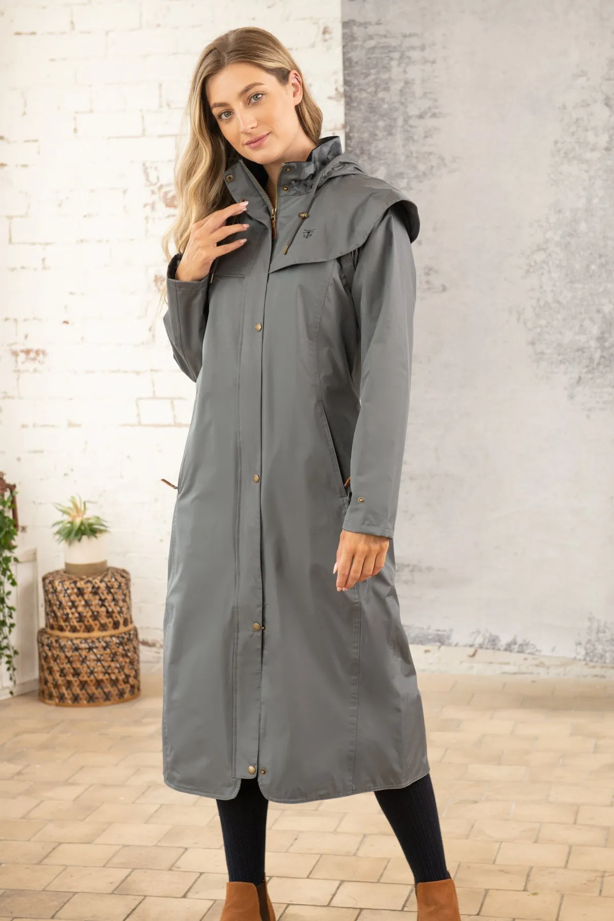 Outback Full Length Waterproof Raincoat - Urban Grey