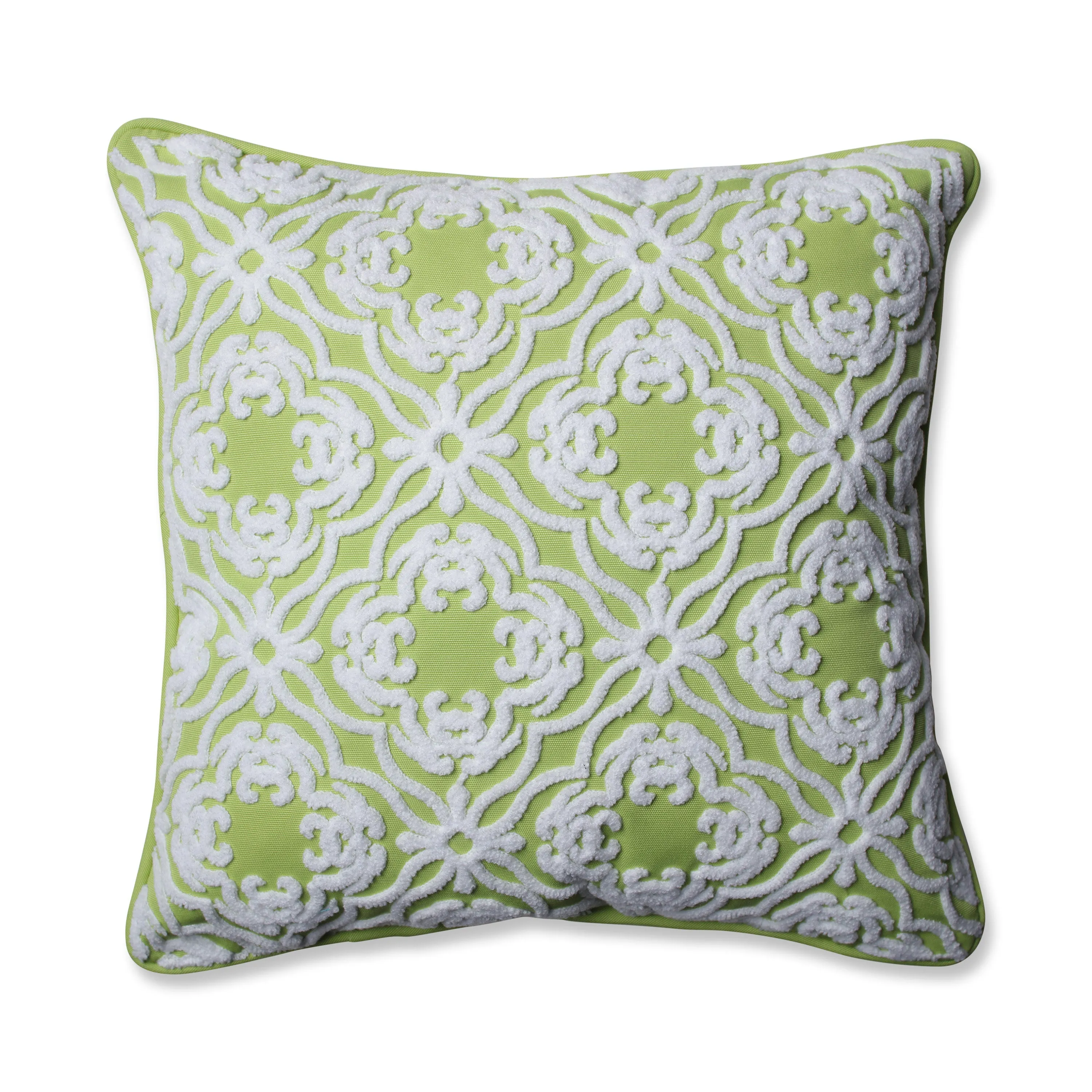 Outdoor Allee Lime 18-Inch Throw Pillow