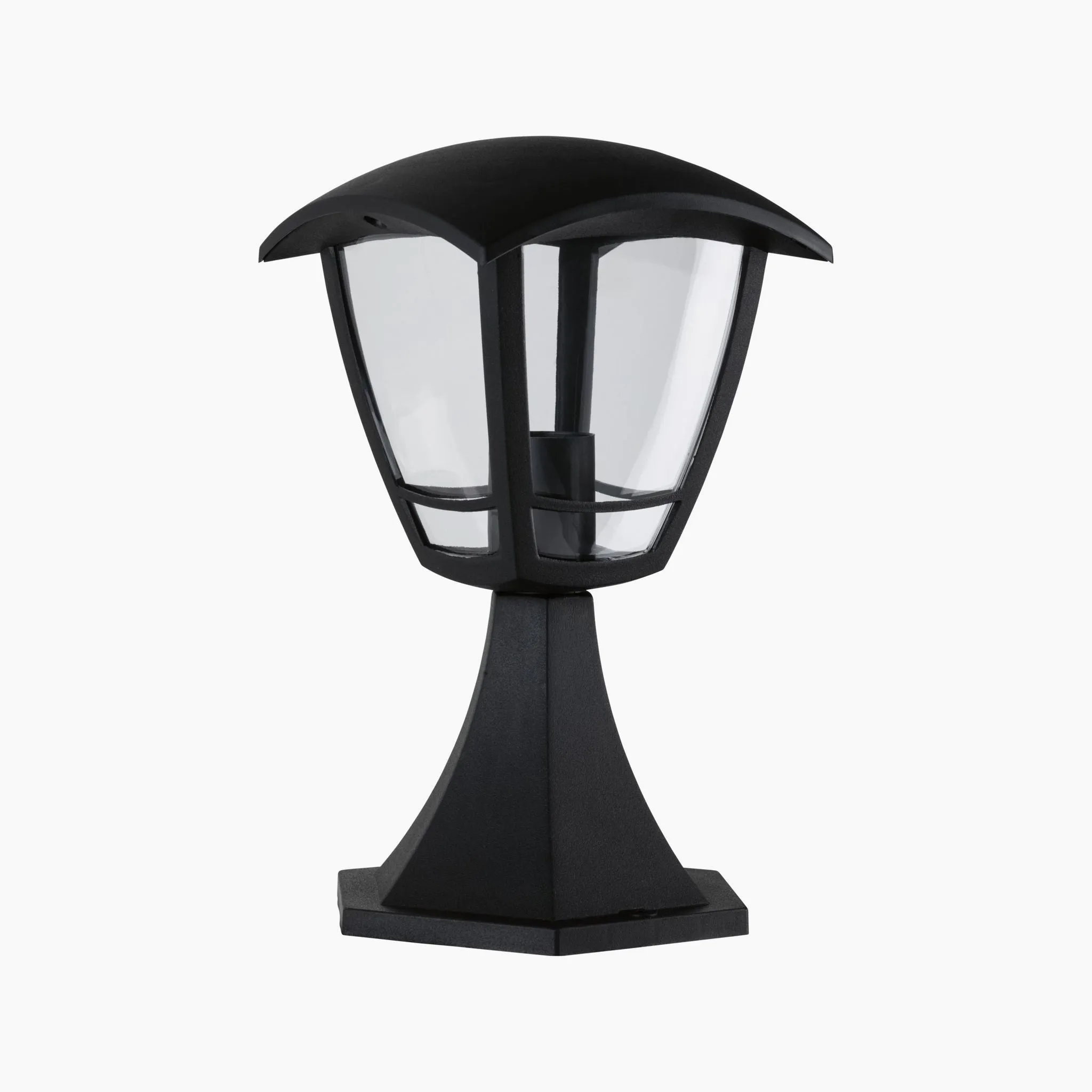 Outdoor Classic Curved 12W LED Bollard Light in Black