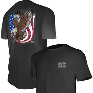 Outdoor Endeavors Patriotic - Graphic Tee - Retro Tattoo Eagle