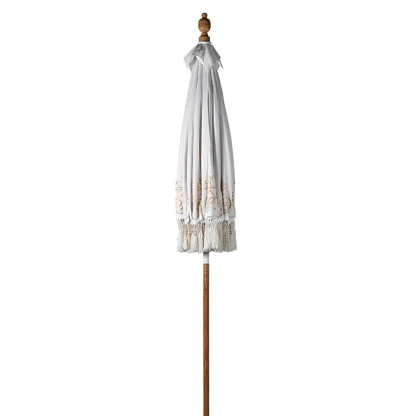 Outdoor Parasol Cream and Gold 280 cm